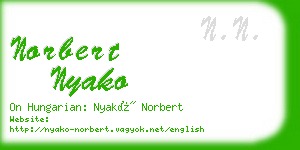 norbert nyako business card